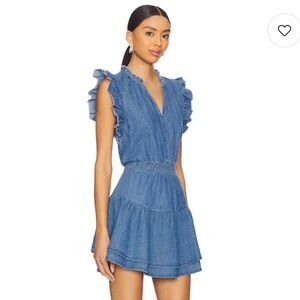 NEW $99 Revolve Steve Madden Prairie Dreams Dress Chambray Blue